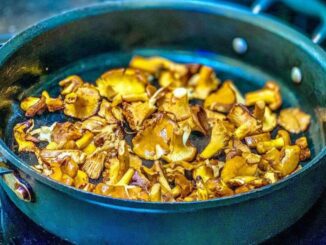 Cooking chanterelles
